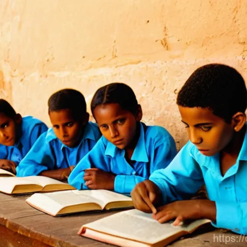 에리트레아의 문해율 - **Prompt 1: A Secret Classroom During the Independence Struggle**
"A group of Eritrean children,...