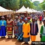 Home 19 에리트레아 지역 간의 갈등 - A vibrant and diverse cultural festival scene in East Africa, showcasing multiple ethnic groups in t...