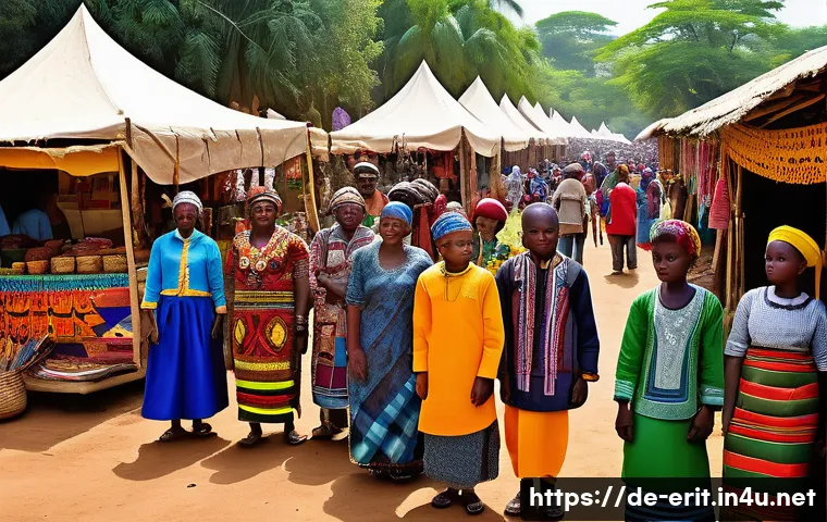 에리트레아 지역 간의 갈등 - A vibrant and diverse cultural festival scene in East Africa, showcasing multiple ethnic groups in t...