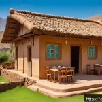Home 21 에리트레아 숙박 시설 추천 - A warm and inviting traditional Eritrean guesthouse in the highlands, featuring handcrafted wooden f...
